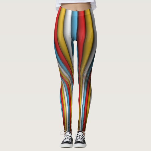 Multy 3D Abstract Leggings (Voorkant)