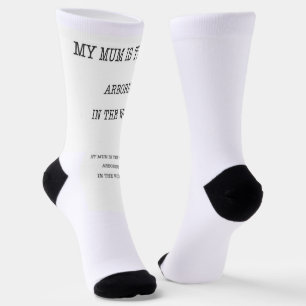 Mum Arborist cadeau cadeau kettingzaag cup Sokken