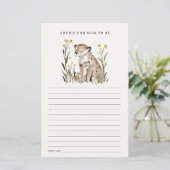 Mum Baby Tiger Foliage Advice For Mum Baby Shower (Staand voorkant)