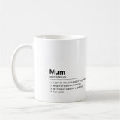 Mum Definition Custom Photo Gift voor Moederdag Koffiemok (Links)