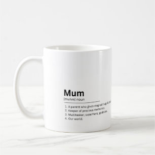 Mum Definition Custom Photo Gift voor Moederdag Koffiemok
