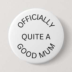 Mum Emaille Pin - Cadeau voor Mama - Pinnen voor m Ronde Button 7,6 Cm