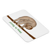 Mum en baby sloth 'hang in daar' koelkast magnet magneet (Rechterzijde)