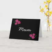 Mum floral krijtbord kaart (Gele Bloem)