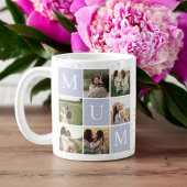 Mum Foto Vierkant Gird Monogram & gepersonaliseerd Koffiemok