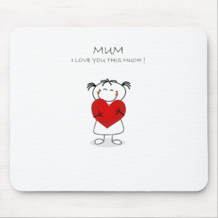 mum ik hou van je muismat