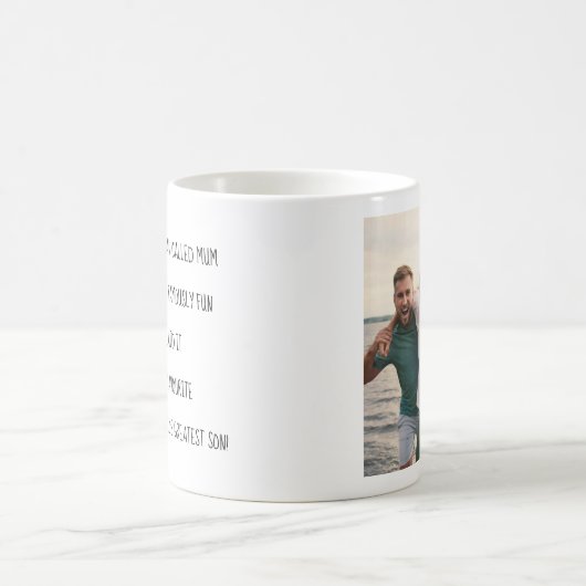 Mum Limerick van de Favoriete Zoon 1 Foto Mok (Center)