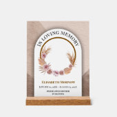 Mum Memorial Gift - In liefdevolle herinnering Moe Acryl Bord (Voorkant)