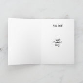 MUM - Mijn houdende van "Schepper" is u! Kaart (Binnen)