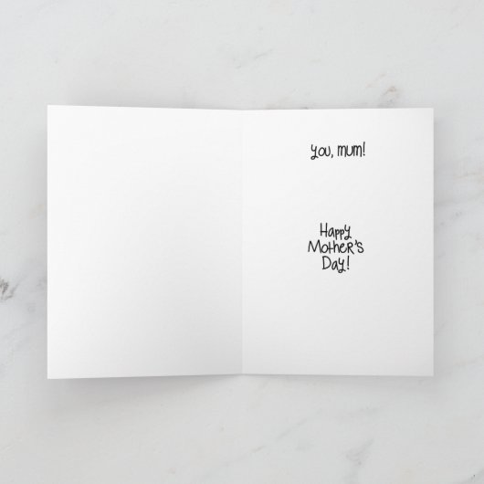 MUM - Mijn houdende van "Schepper" is u! Kaart (Binnen)