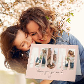 MUM Photo Collage Card – Custom Message Bedankkaart