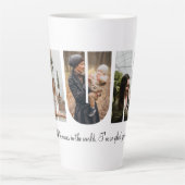 Mum Photo Collage Latte Mok (Voorkant)