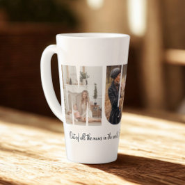 Mum Photo Collage Latte Mok