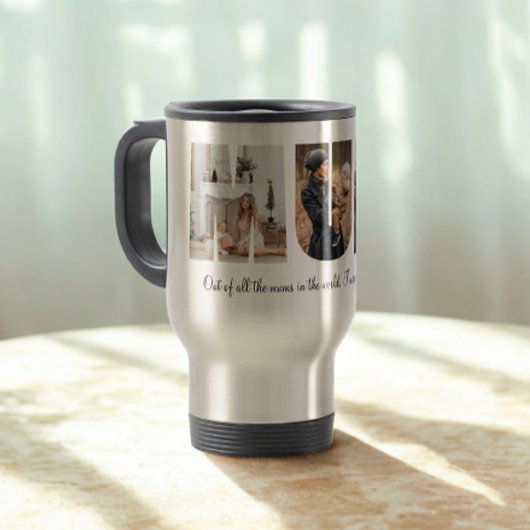 Mum Photo Collage Moederdag Gift Reisbeker