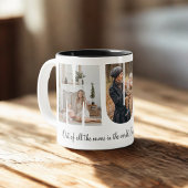 Mum Photo Collage Moederdag Gift Tweekleurige Koffiemok