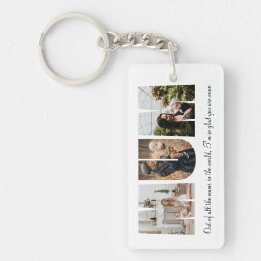 Mum Photo Collage Sleutelhanger (Voorkant)