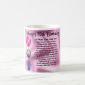 Mum Poem - 70e verjaardag Koffiemok (Center)