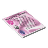 Mum Poem - 70e verjaardag Notitieblok (Schuin)