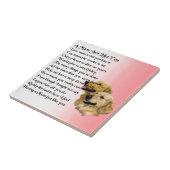 Mum Poem - Golden Retriever Design Tegeltje (Zijkant)