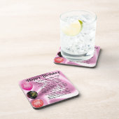 Mum Poem - Happy Birthday Drankjes Onderzetter (Rechterzijde)