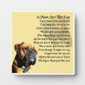 Mum Poem Plaque - Boxer Dog Design Fotoplaat (Voorkant)