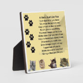 Mum Poem Plaque - Kattenontwerp Fotoplaat (Voorkant)