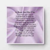 Mum Poem Plaque - Lila Fotoplaat (Voorkant)