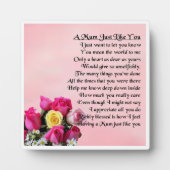 Mum Poem Plaque - Ontwerp van Rozen Fotoplaat (Voorkant)