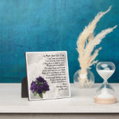 Mum Poem Plaque - Paarse Rozen ontwerpen Fotoplaat (Insitu)