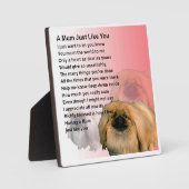 Mum Poem Plaque - Pekingese Dog Design Fotoplaat (Voorkant)