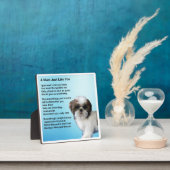 Mum Poem Plaque - Shih Tzu Dog Design Fotoplaat (Insitu)