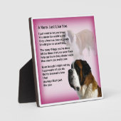 Mum Poem Plaque - St Bernard Dog Design Fotoplaat (Voorkant)