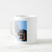 Mum Poem - Rottweiler Design Koffiemok (Voorkant links)