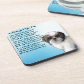 Mum Poem - Shih Tzu Design Drankjes Onderzetter (Linkerzijde)