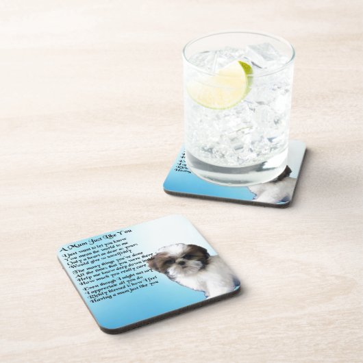 Mum Poem - Shih Tzu Design Drankjes Onderzetter (Rechterzijde)