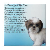 Mum Poem - Shih Tzu Design Tegeltje (Voorkant)