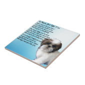 Mum Poem - Shih Tzu Design Tegeltje (Zijkant)