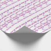 Mum text & orchid waterverf art namaak cadeaupapier (Hoek)