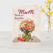 Mum Thanks for Everything Card Kaart (Gele Bloem)