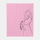 Mum-to-be Fleece Deken (Voorkant)