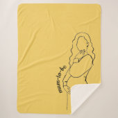 Mum-to-be Sherpa Deken (Voorkant)