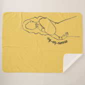 Mum-to-be Sherpa Deken (Voorkant (horizontaal))