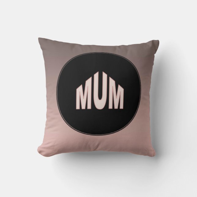 Mum. twee toonkussen kussen (Voorkant)