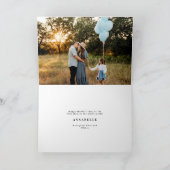 Mum typografie elegante moderne minimale multi fot bedankkaart (Binnen)