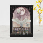 Mum Verjaardag Kaart - Zwanen (Gele Bloem)