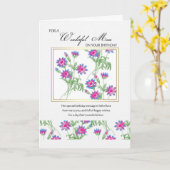 Mum verjaardagskaart - Bloemen verjaardagskaart vo Kaart (Gele Bloem)