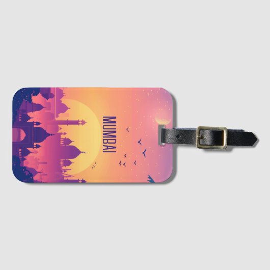 Mumbai Bagagelabel (Voorkant (horizontaal))