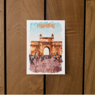 Mumbai Gateway of India Monument Briefkaart