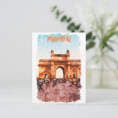 Mumbai Gateway of India Monument Briefkaart (Staand voorkant)
