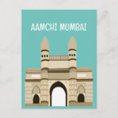 Mumbai Gateway of India Reizen Briefkaart (Voorkant)